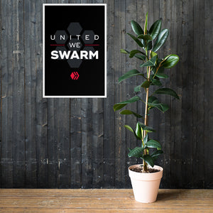 United We Swarm Dark Framed poster