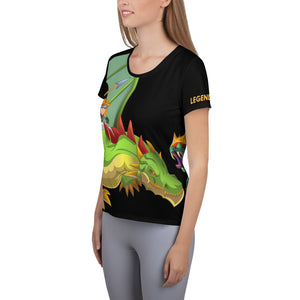 Splinterlands Selena Sky All-Over Print Women's Athletic T-shirt