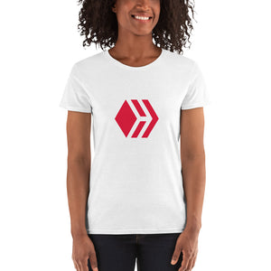 Hive Women's short sleeve white t-shirt
