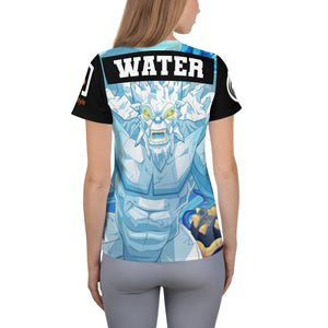 Splinterlands: Water Team Unleashed All-Over Print Women's Athletic T-shirt