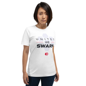 United We Swarm White Short-Sleeve Unisex T-Shirt