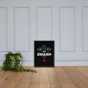 United We Swarm Dark Framed poster