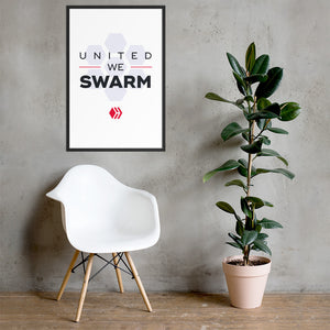 United We Swarm Light Framed poster